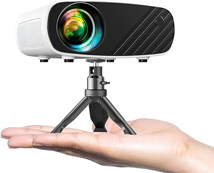 ELEPHAS Mini Projector Portable Projector for iPhone 7000L with Synchronized Smartphone Screen Projector Supports 1080P HD/200Hz Screen Compatibility with Android/iOS/TV Stick/HDMI/USB/SD