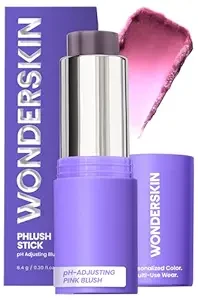 Wonderskin Cream Blush Stick pH-Activated - pHlush Stick Multi-Use, Blush for Cheeks and Lips, Cooling Nourishing Color-Adjusting Makeup